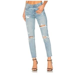 GRLFRND Women's Karolina Ripped Distressed Jeans in A Little More Love 27×26